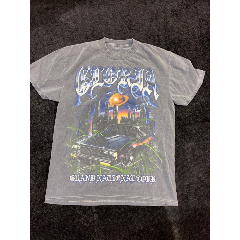 Kendrick Lamar Grand National Tour 2025 T-Shirt Grey Graphic Concert Tee Mens